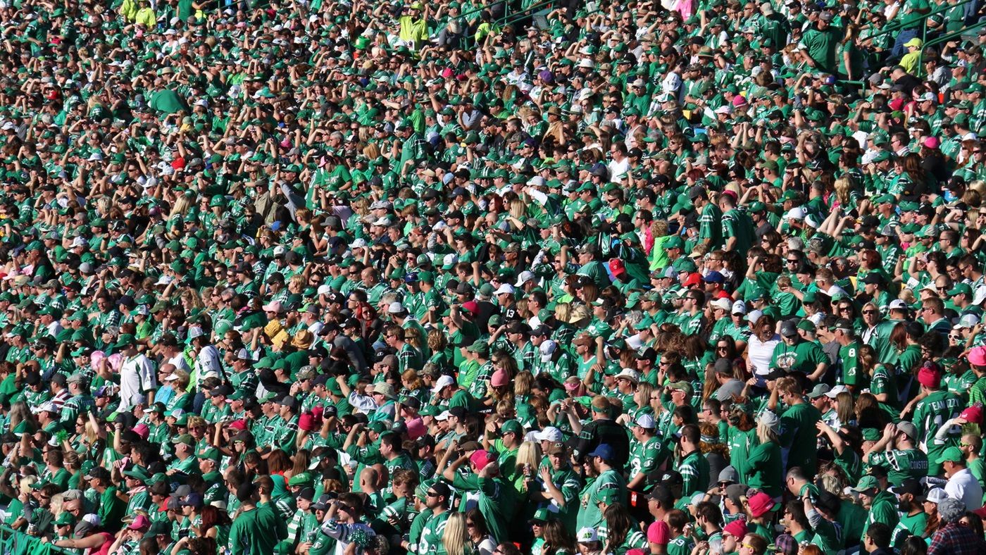 (Image courtesy of Tourism Saskatchewan) Saskatchewan Roughriders fans can get to home games with ease by booking hotels in Regina near Mosaic Stadium at Evraz Place.